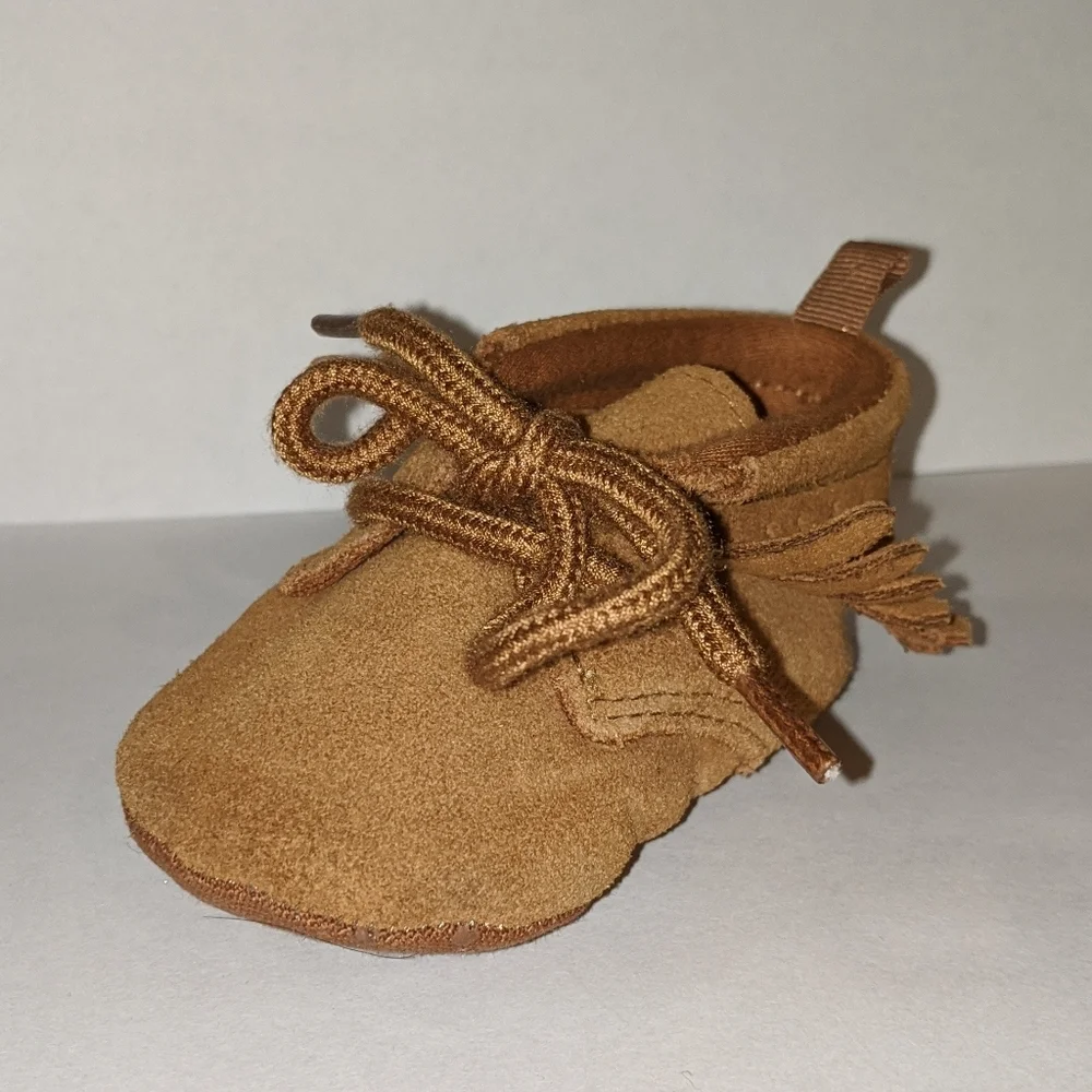 NEW BabyGAP moccasins size 6 to 12 Mo Rich Ginger